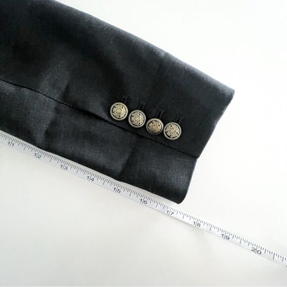 Aritzia Talula Blazer Black Wool Blend Women's 2 Two Decorative Buttons - Picture 7 of 7